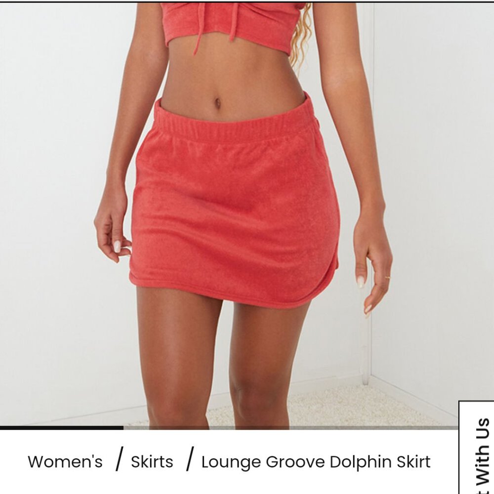 La hearts lounge red mini skirt Pacsun